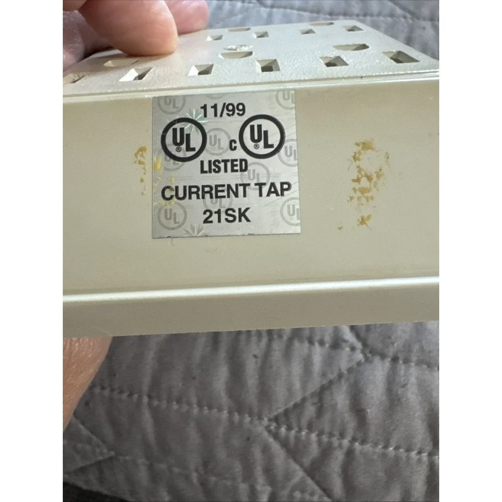 6 Outlet Adapter Extender: 3 Prong - Beige‎